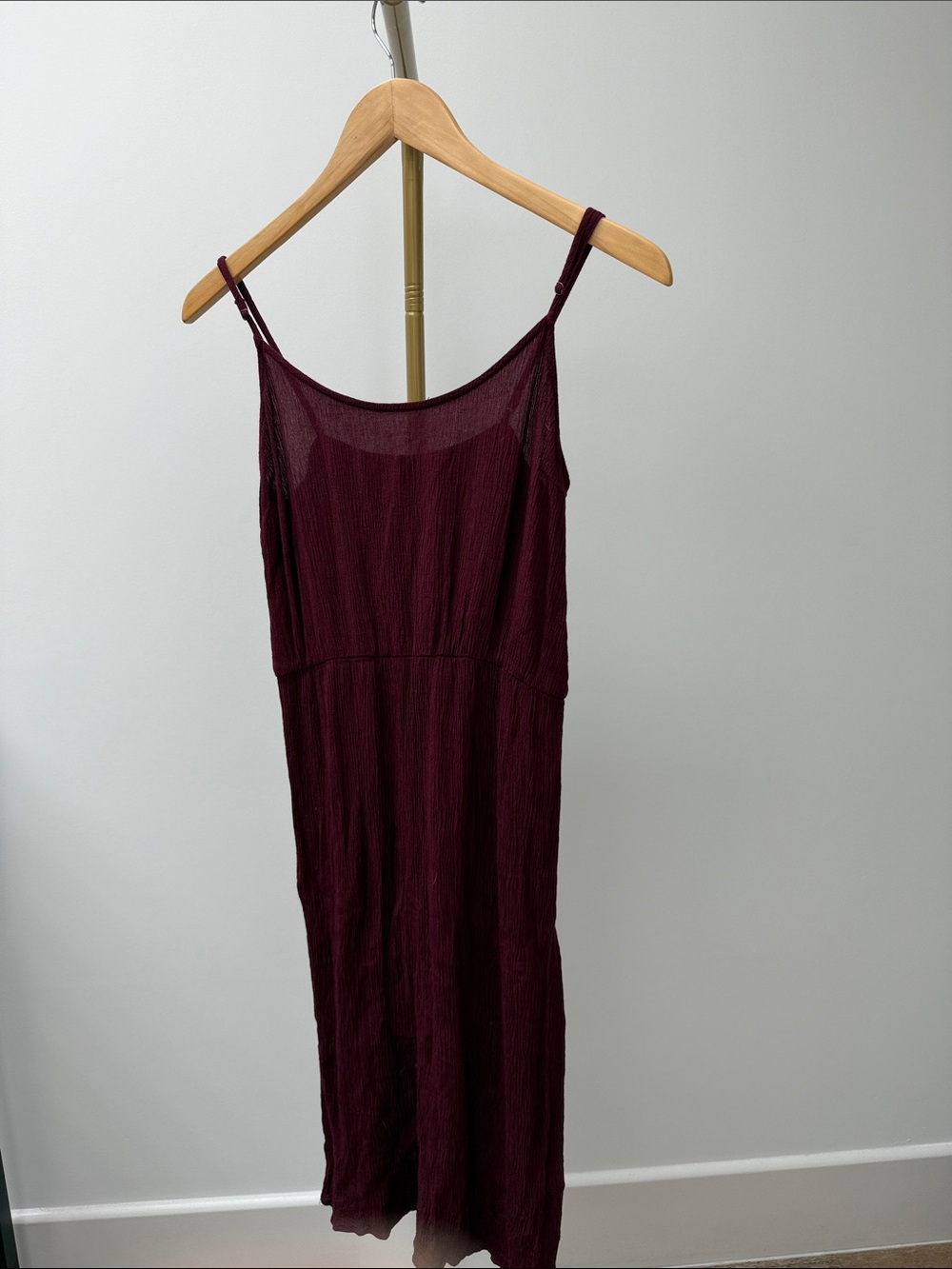Camisole Slip Dress in Deep Burgundy XS